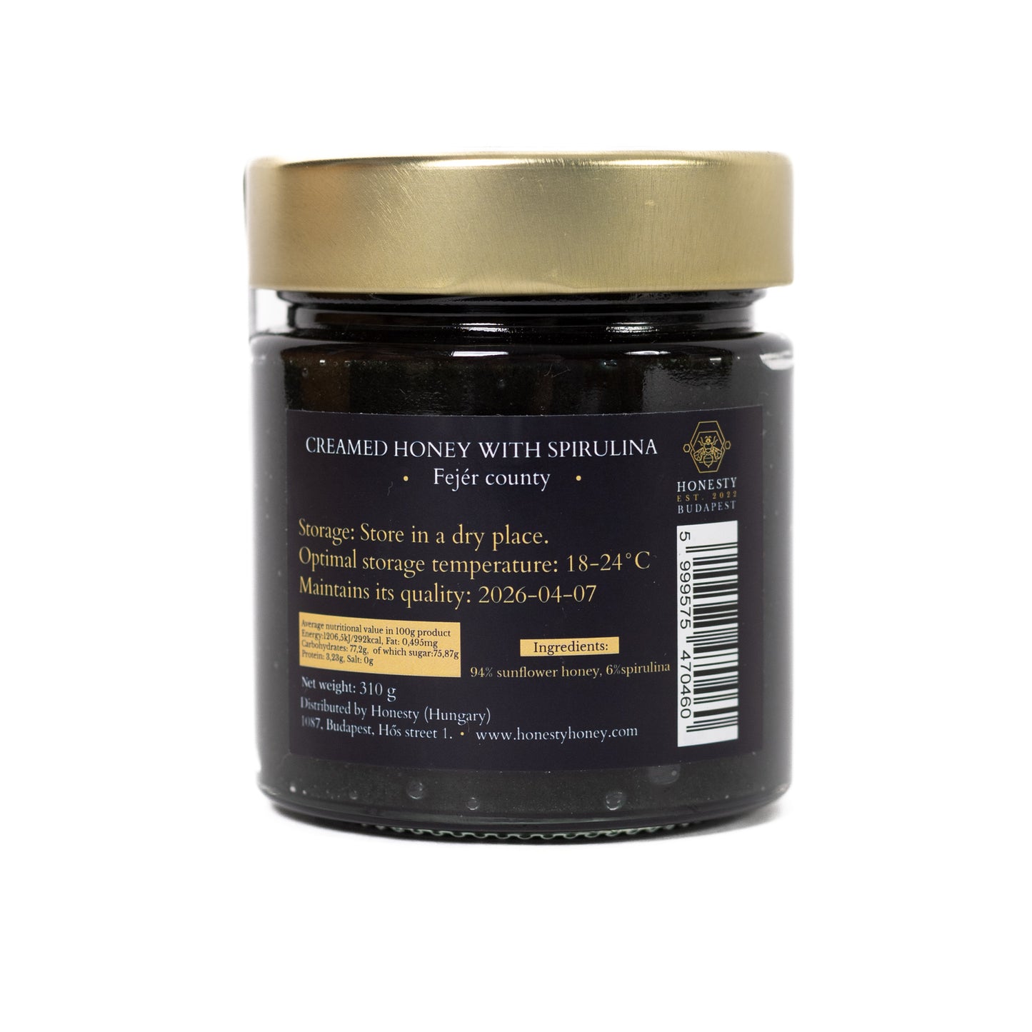 Creamed protein honey with spirulina 310g