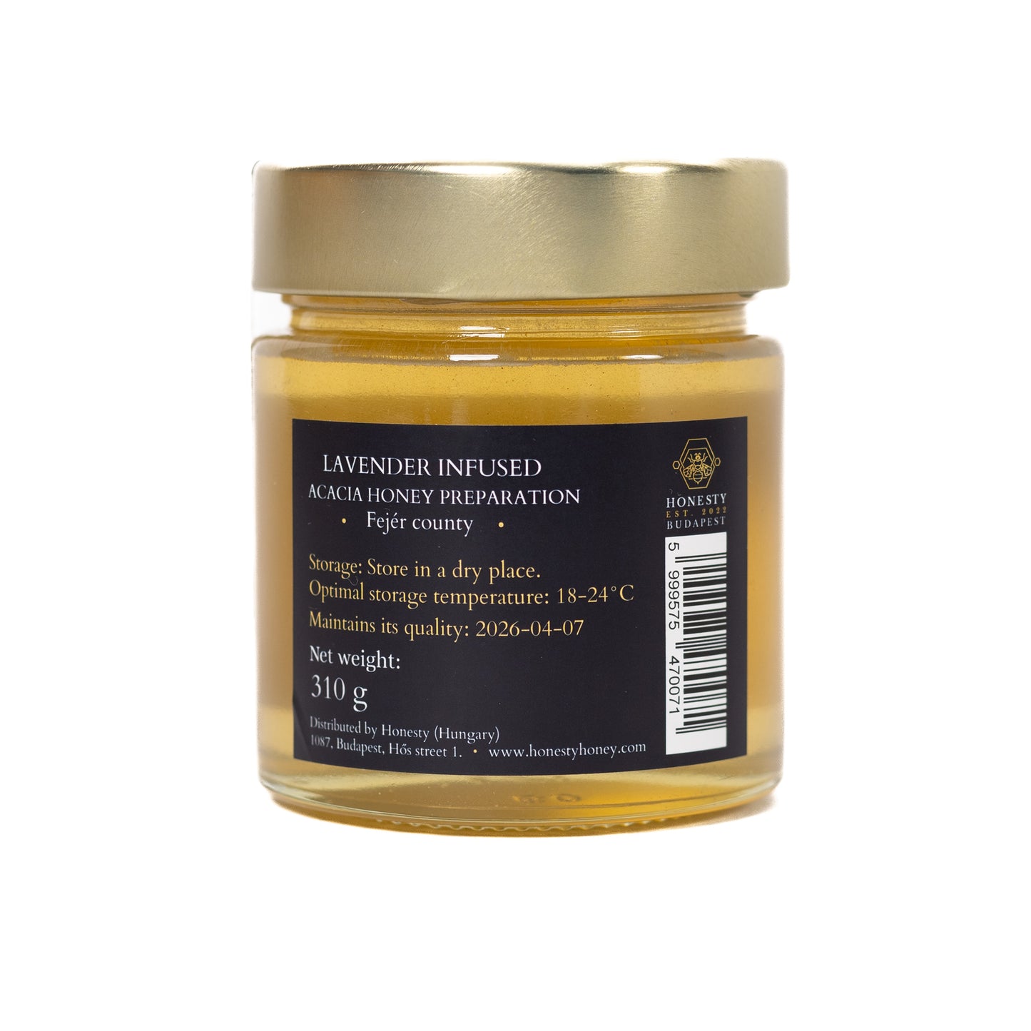 Lavender infused acacia honey 310g